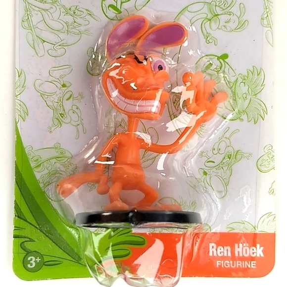 2/$12 Ren Hoek Nickelodeon Figurine On Factory Sealed Retail Card - Picture 4 of 13